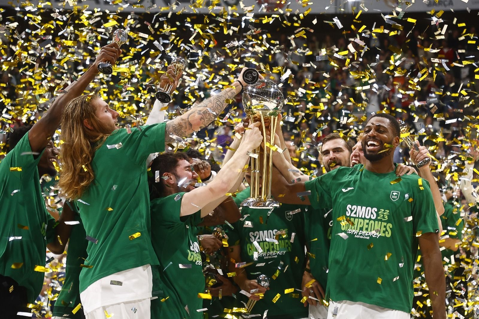 La celebración del Unicaja como campeón de la Copa del Rey, en imágenes