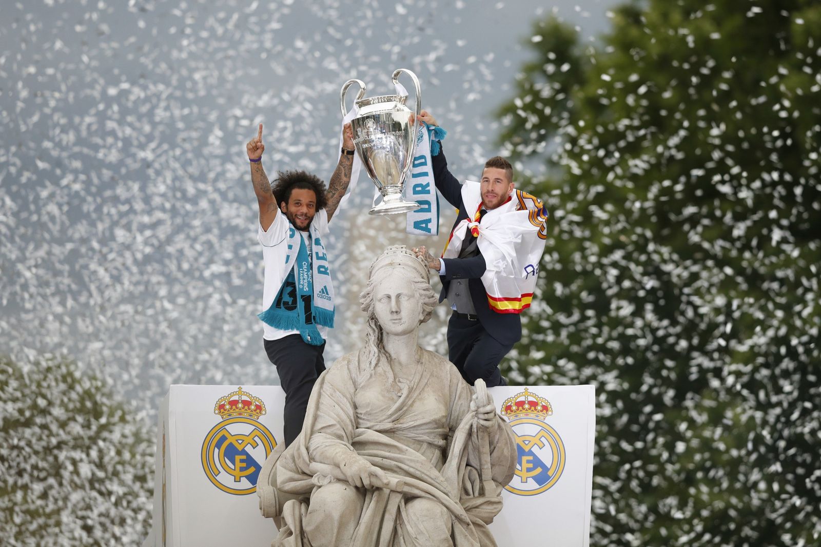 El Real Madrid celebra su decimotercera Champions