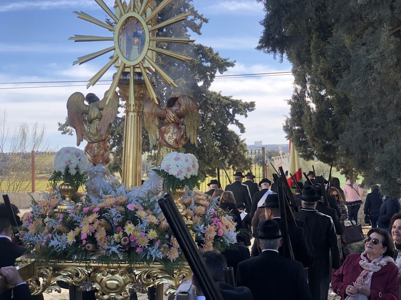 El traslado de la Virgen de Guía a Alcaracejos, en imágenes