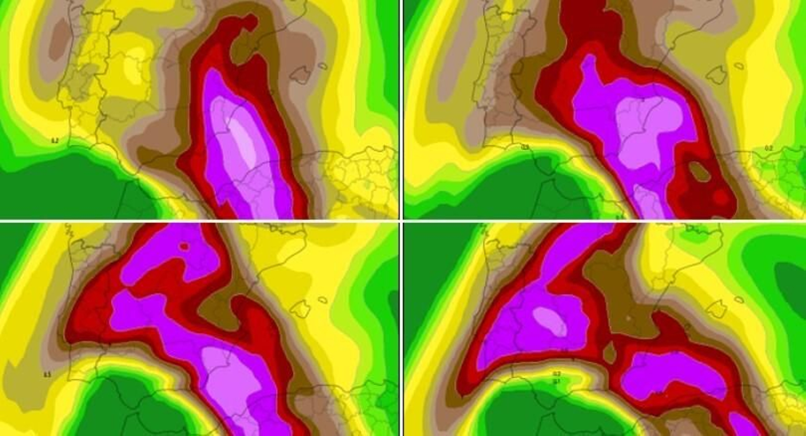 Así avanza la calima con polvo sahariano y se mete de lleno en la provincia de Granada