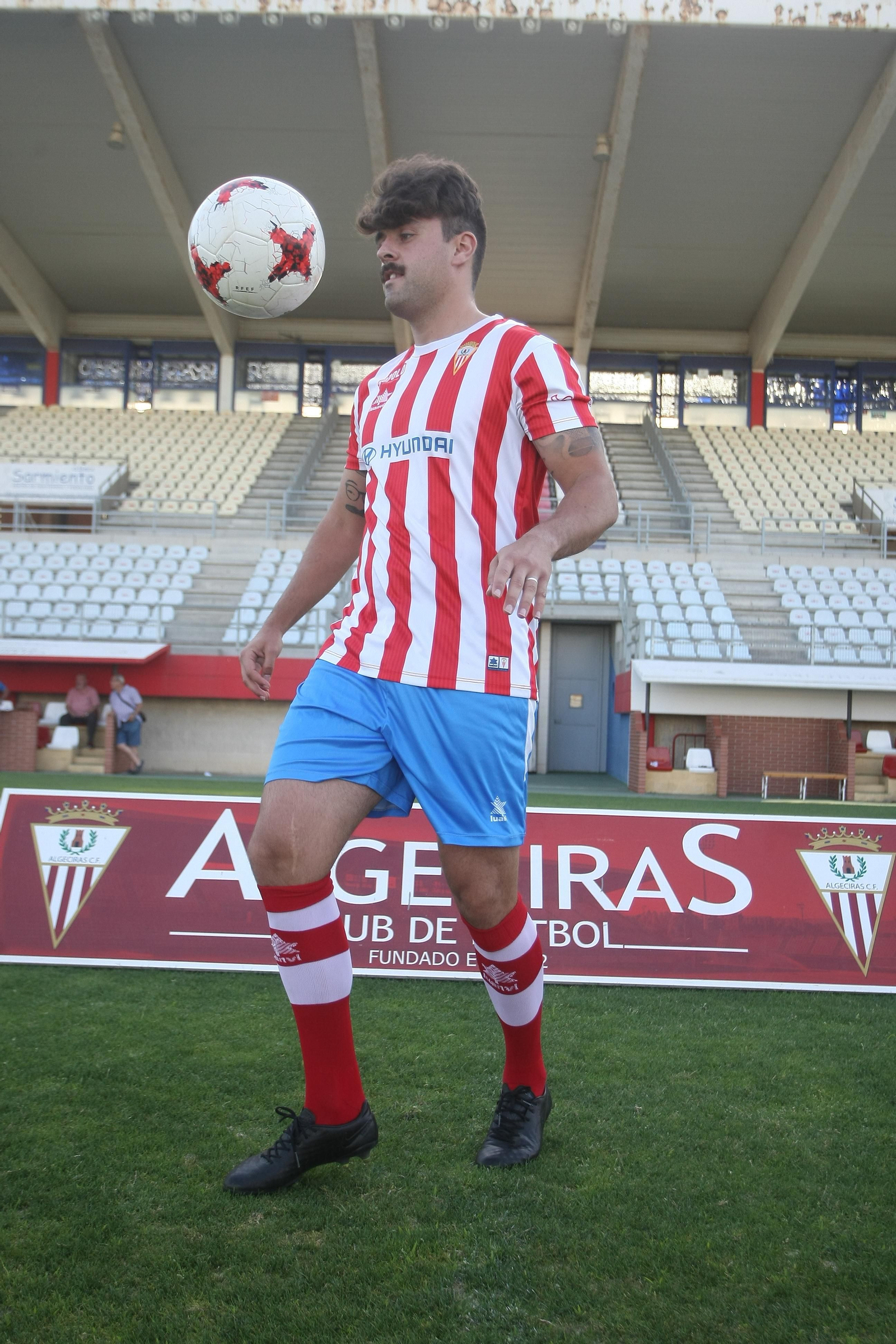 Melo, en su presentación con el Algeciras en el Nuevo Mirador.