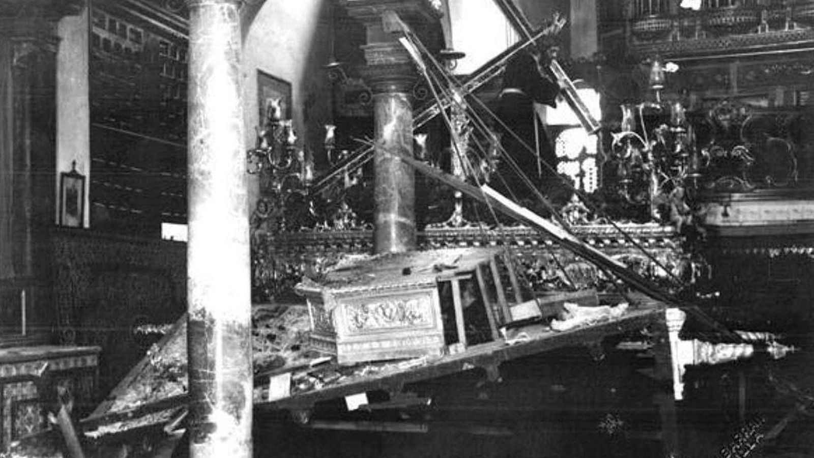 El paso de la Virgen de la O tras el accidente