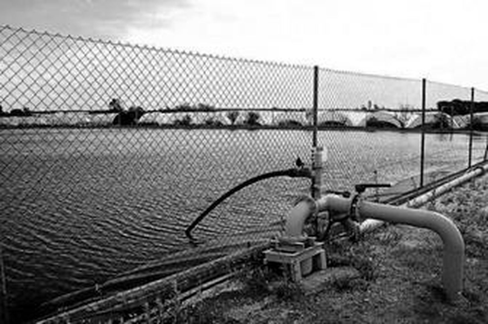 Balsa de riego de la comunidad de El Fresno.