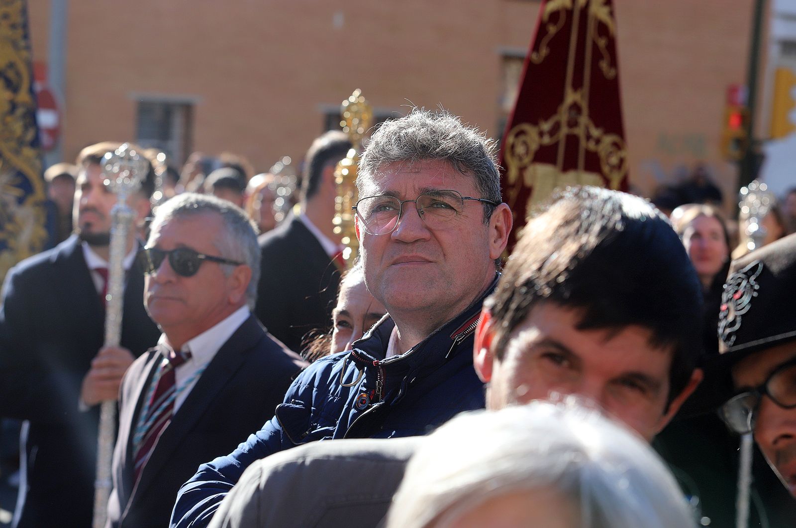 Imágenes del ambiente en la procesión de San Sebastián