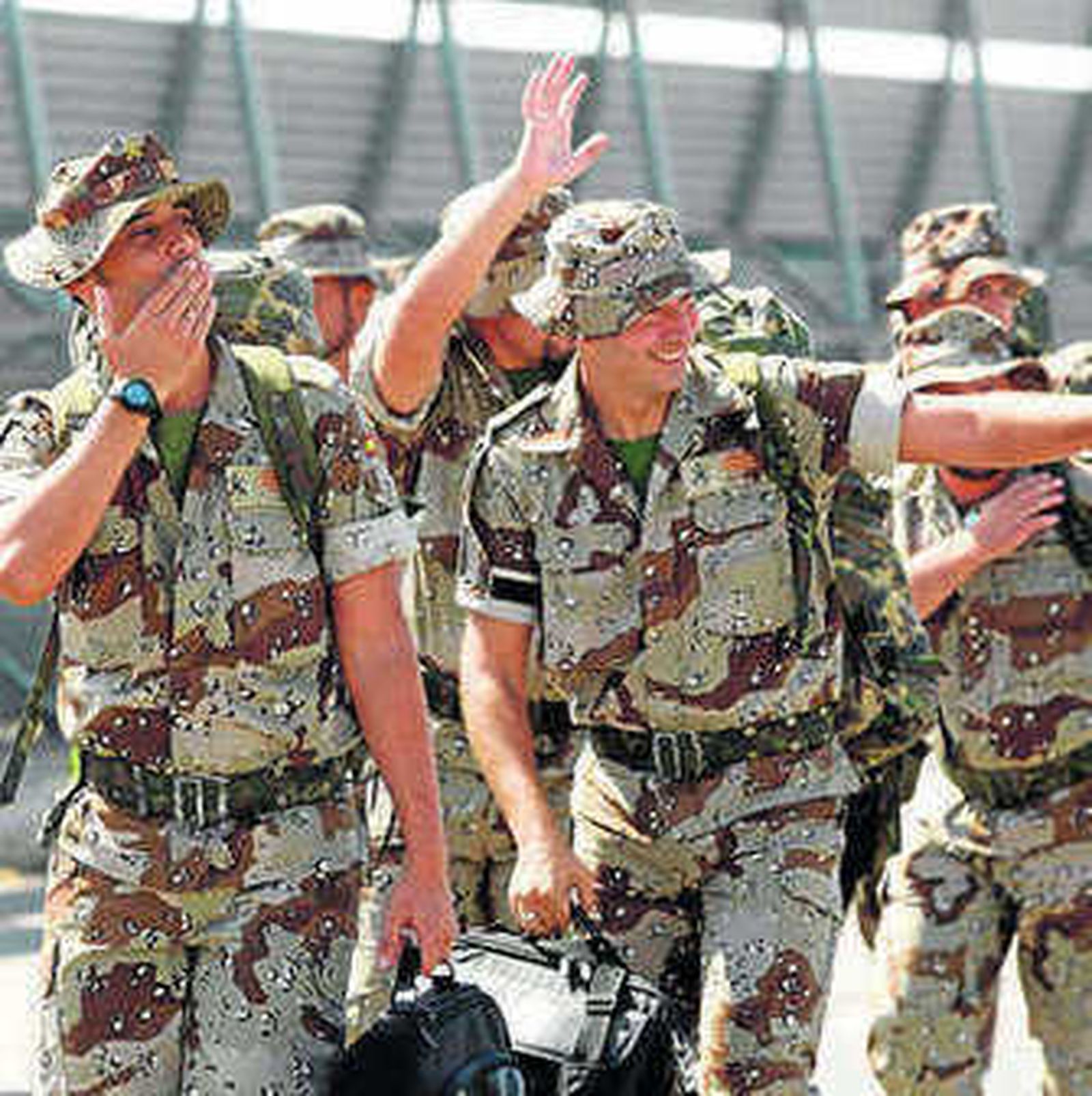 Imagen de archivo de una despedida.