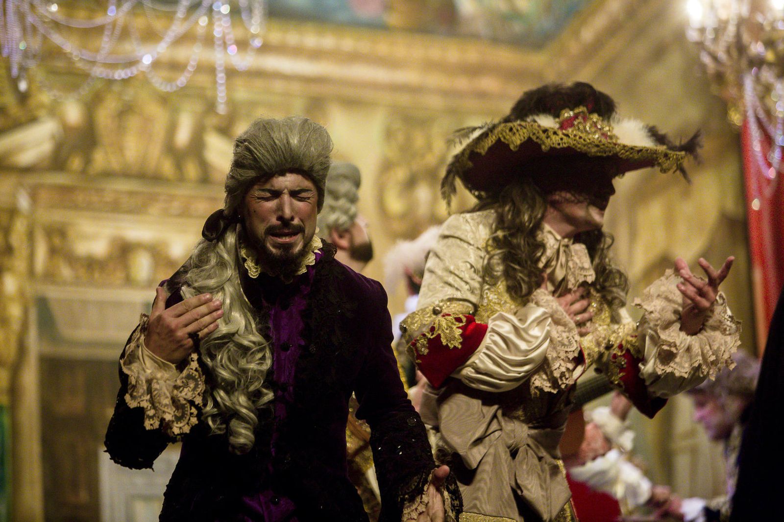 Miguel Nández y Fali Vila durante la actuación.