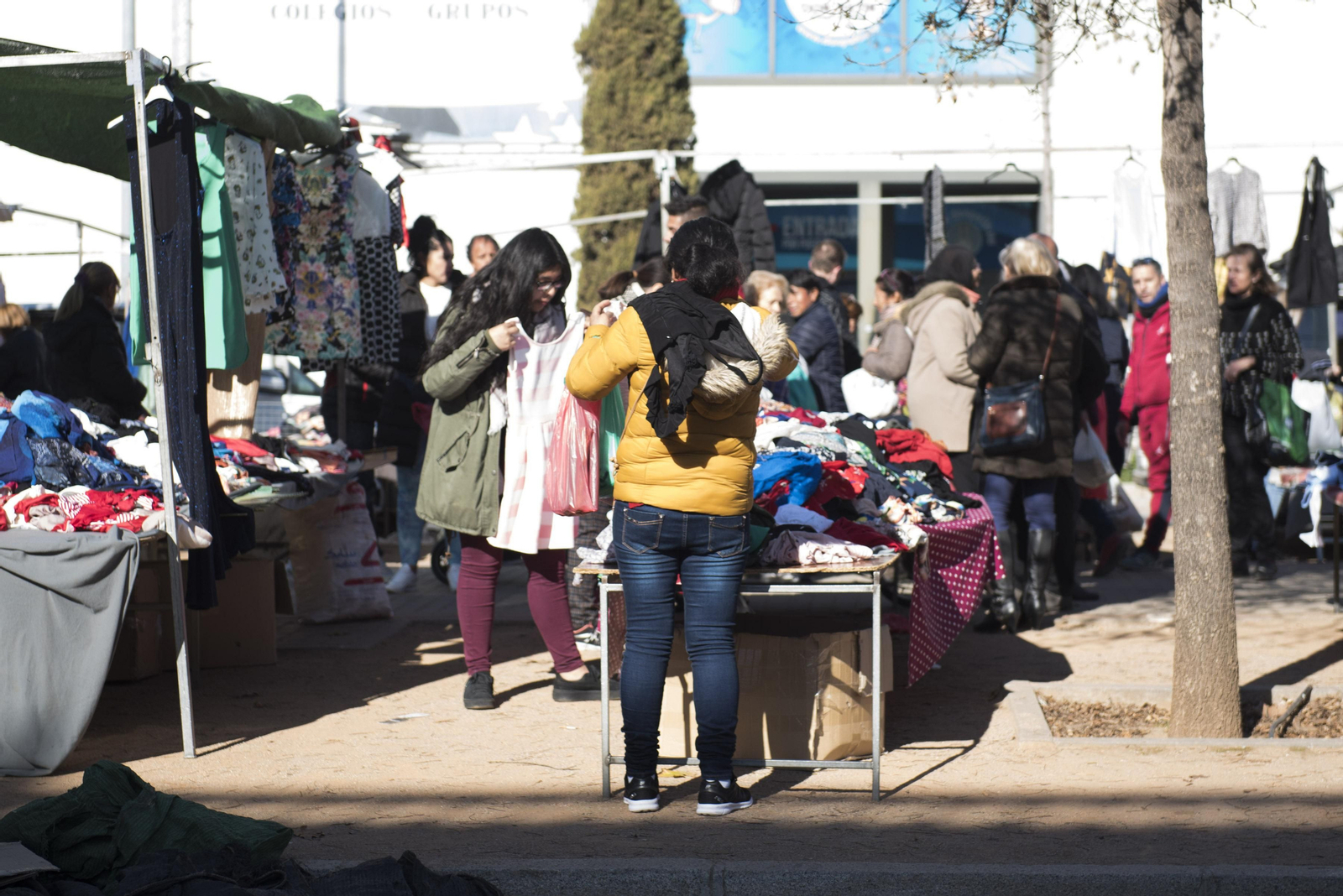 Imagen de archivo del mercadillo en su ubicación actual.