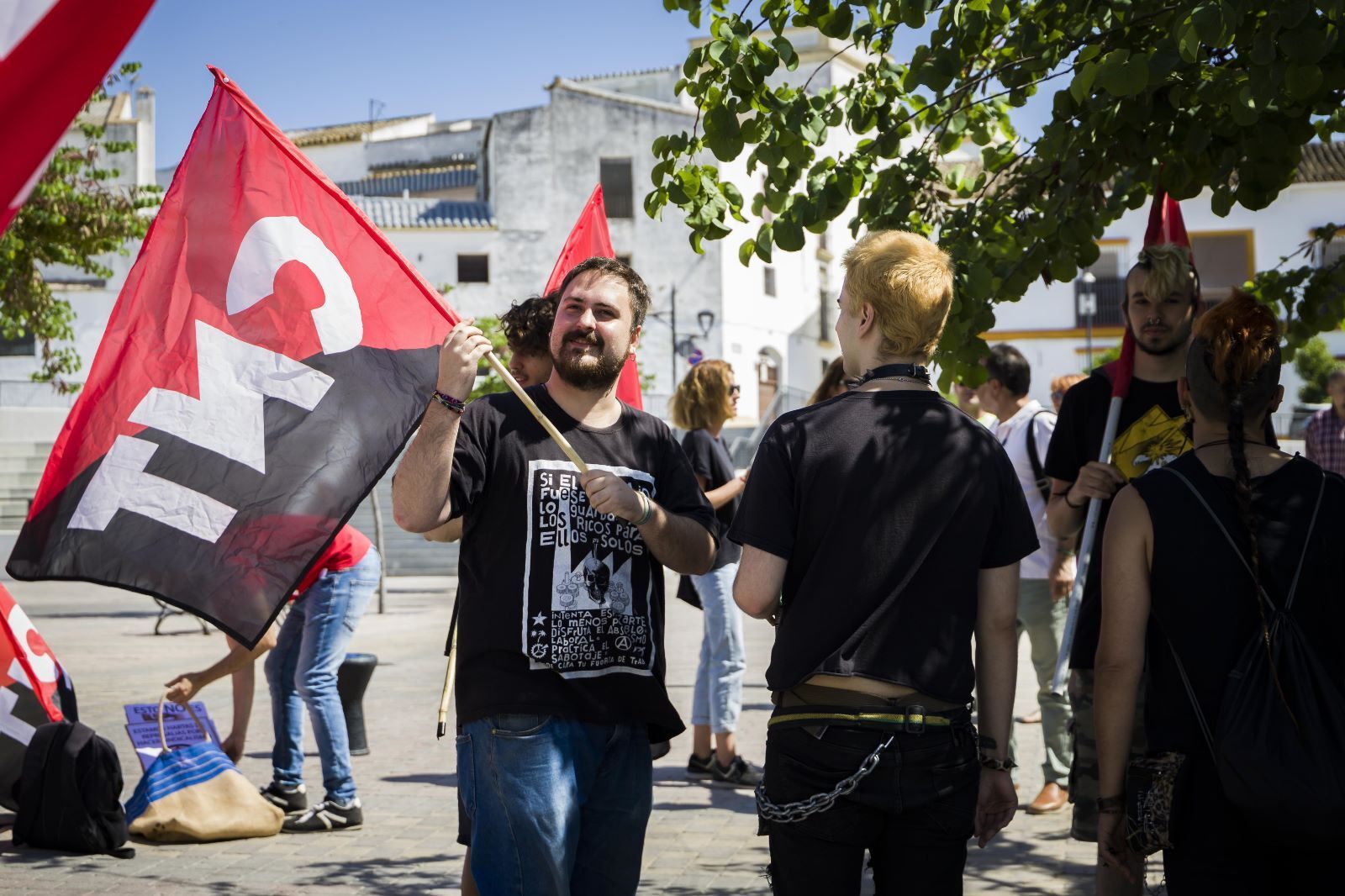 Manifestación del Primero de Mayo en Jerez bajo el lema 'Sobran los motivos'