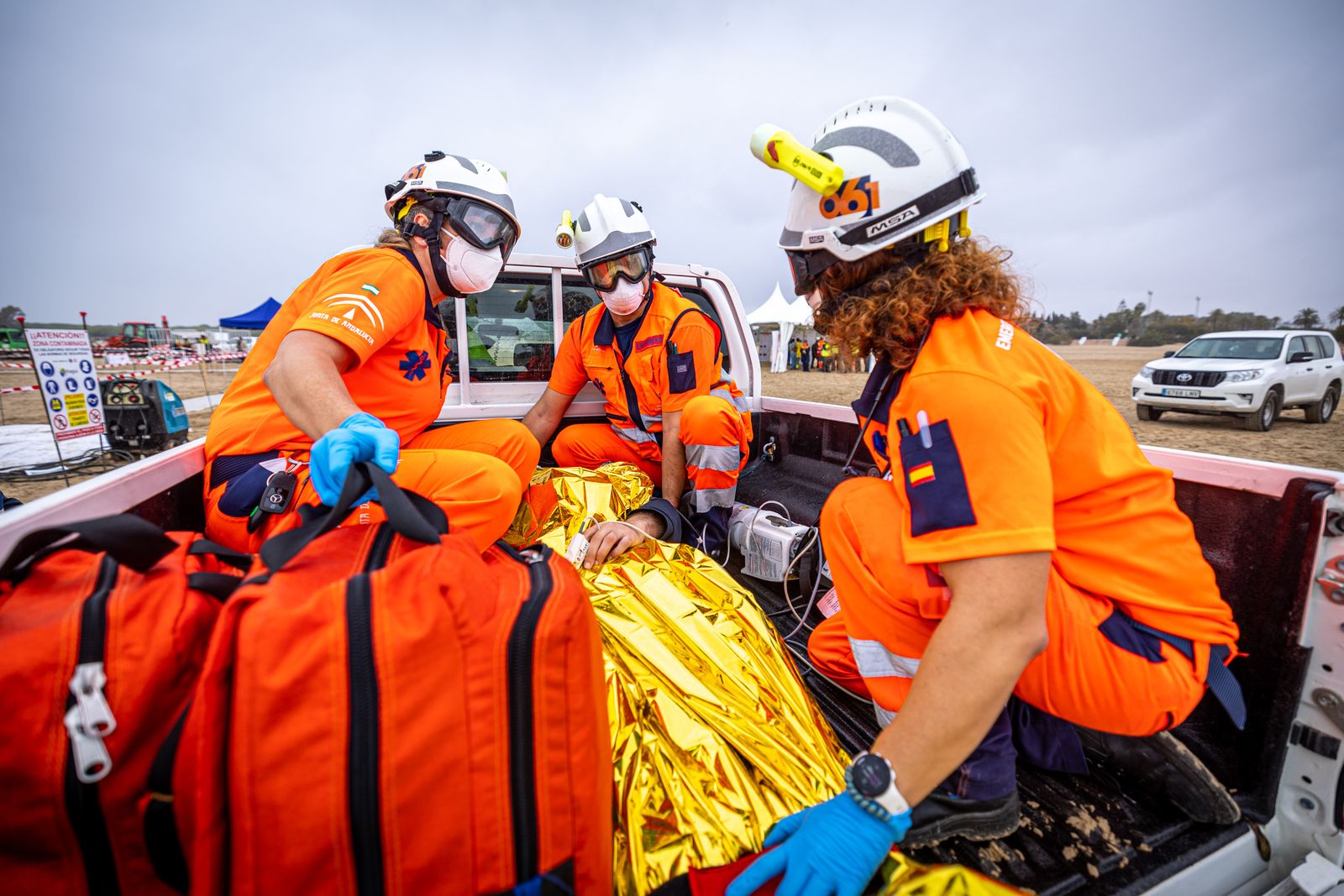 Imágenes del simulacro marítimo en en El Puerto