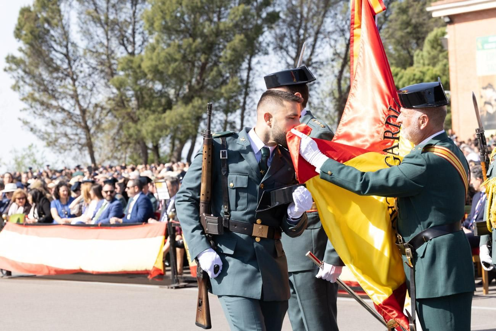 Acto de jura de bandera de la 130ª promoción de guardias civiles de la Academia de Baeza
