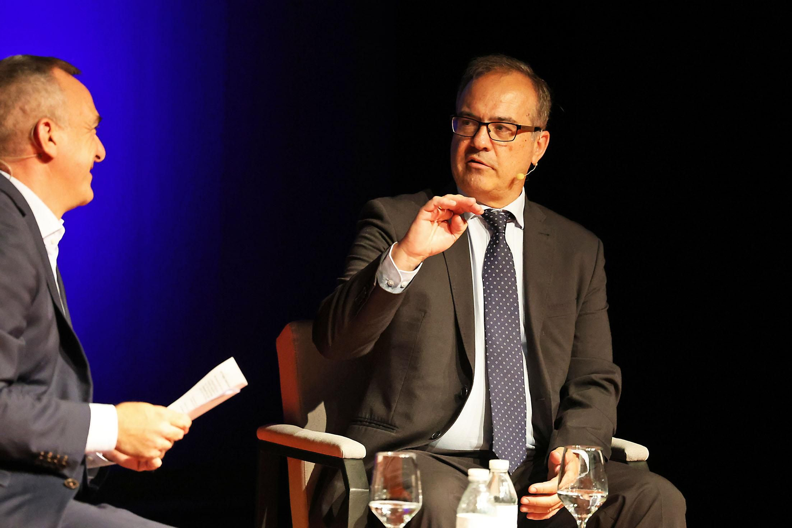 Imágenes de la presentación de la memoria anual de la Asociación de Industrias Químicas, Básicas y Energéticas de Huelva (Aiqbe)