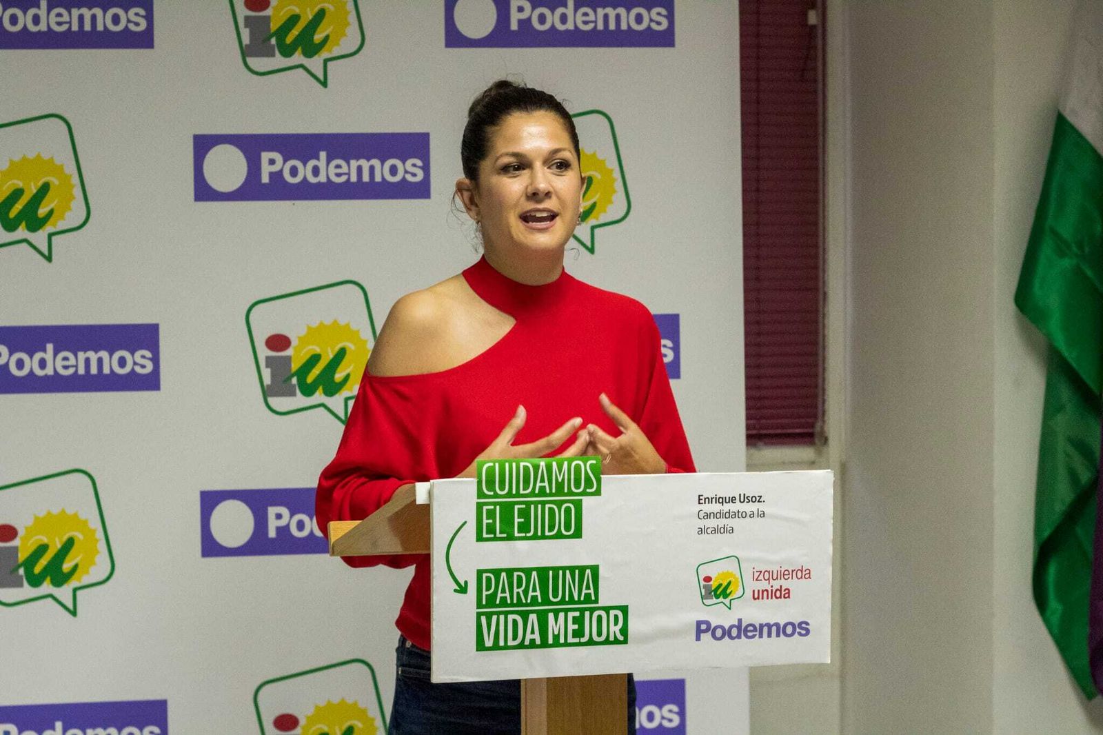 María Jesús Amate: "El Ejido necesita una izquierda potente que defienda los derechos de la gente trabajadora"