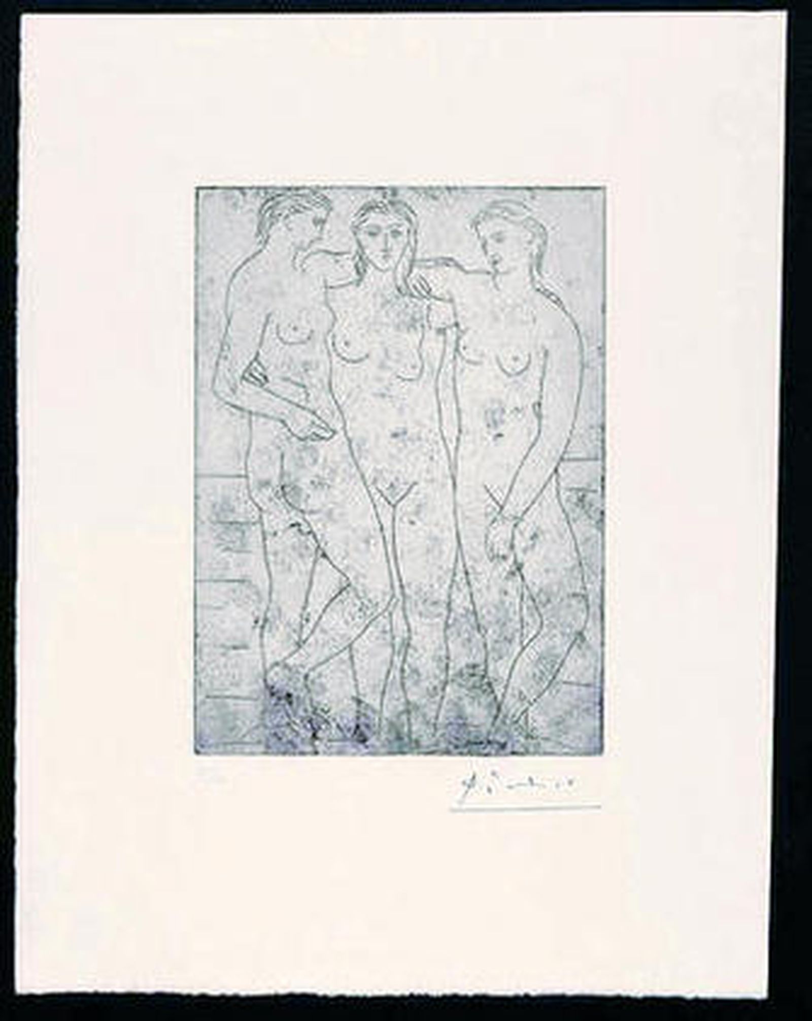 'Las tres bañistas', del pintor malagueño Pablo Ruiz Picasso.