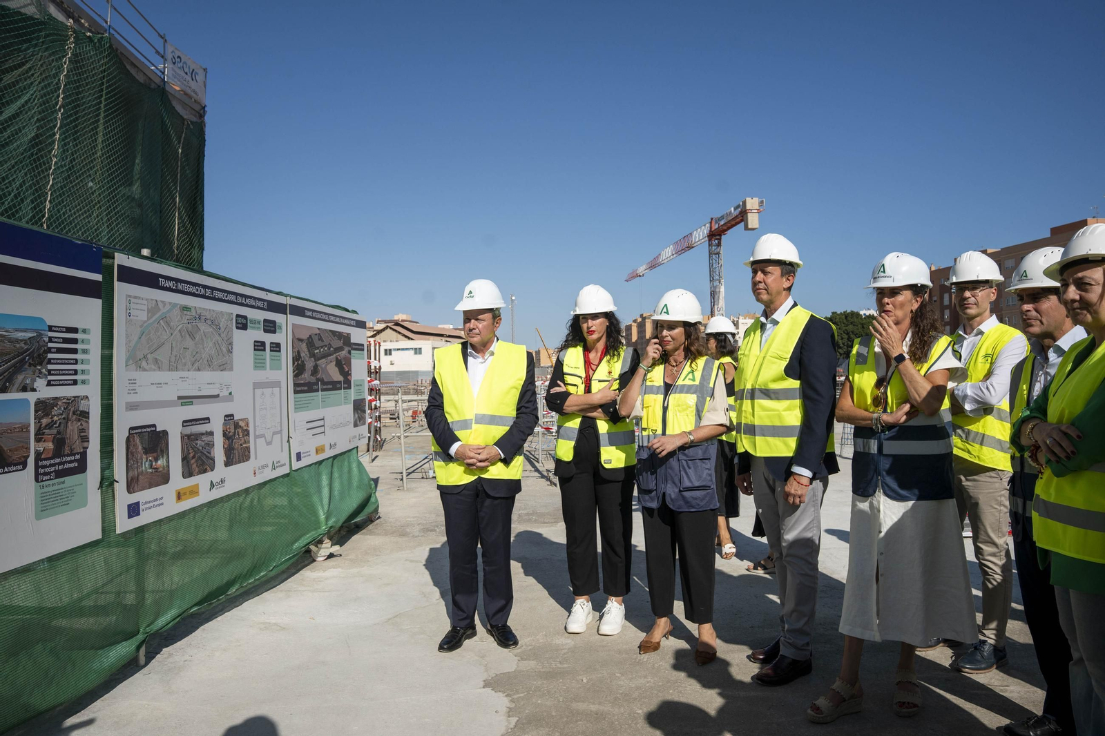 Las mejores imágenes de las obras de integración ferroviaria en Almería
