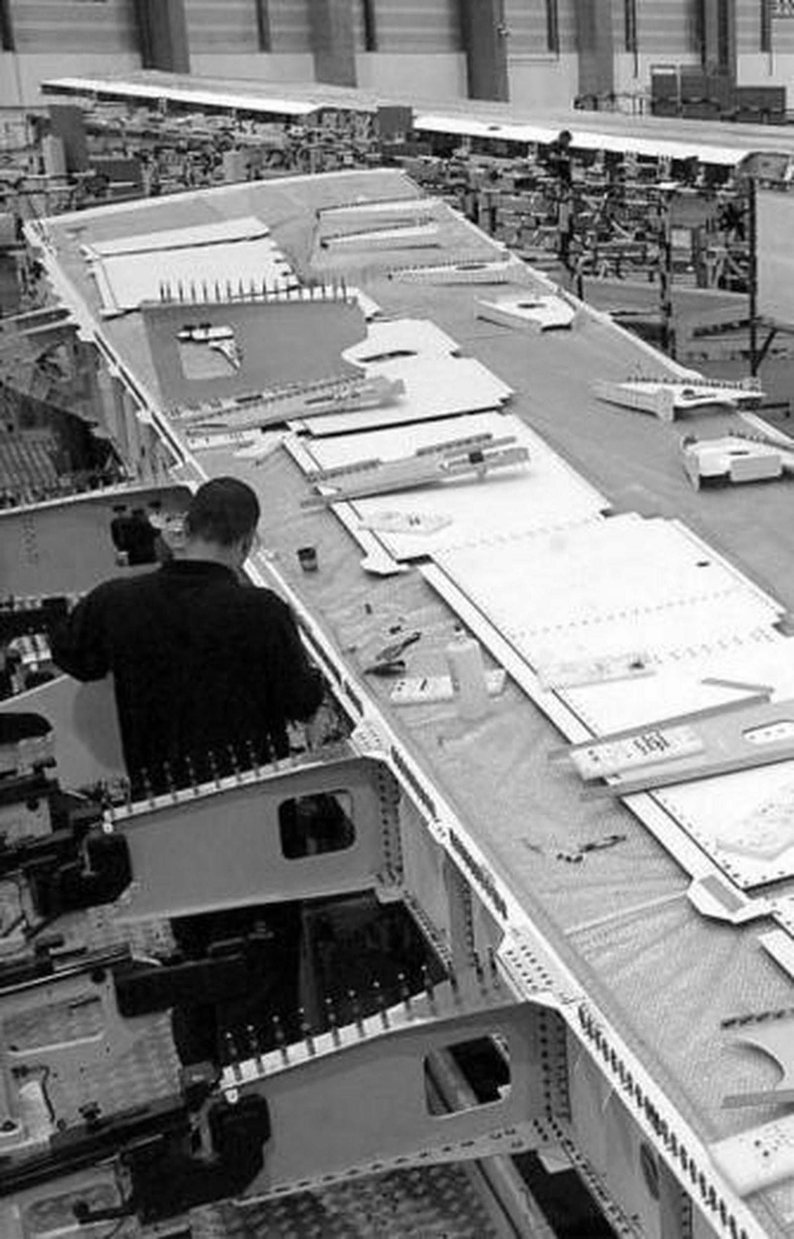 Interior de la factoría de Airbus en Puerto Real.