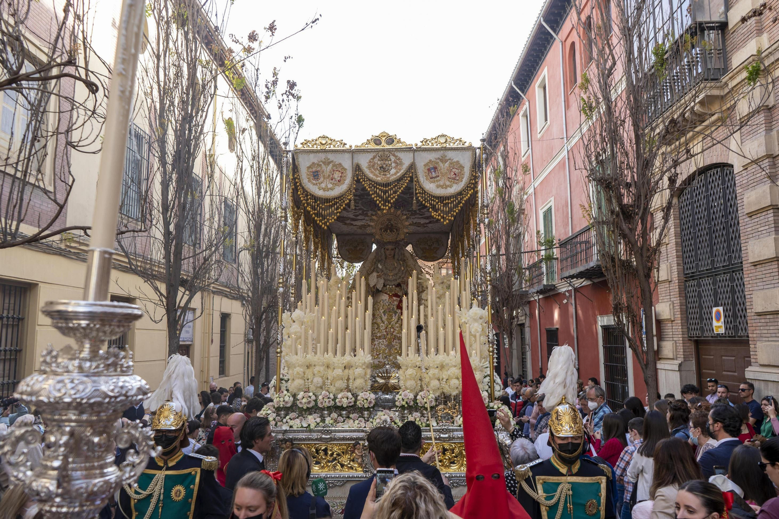 La Virgen de la Victoria saldrá el Domingo de Ramos sin su techo de palio