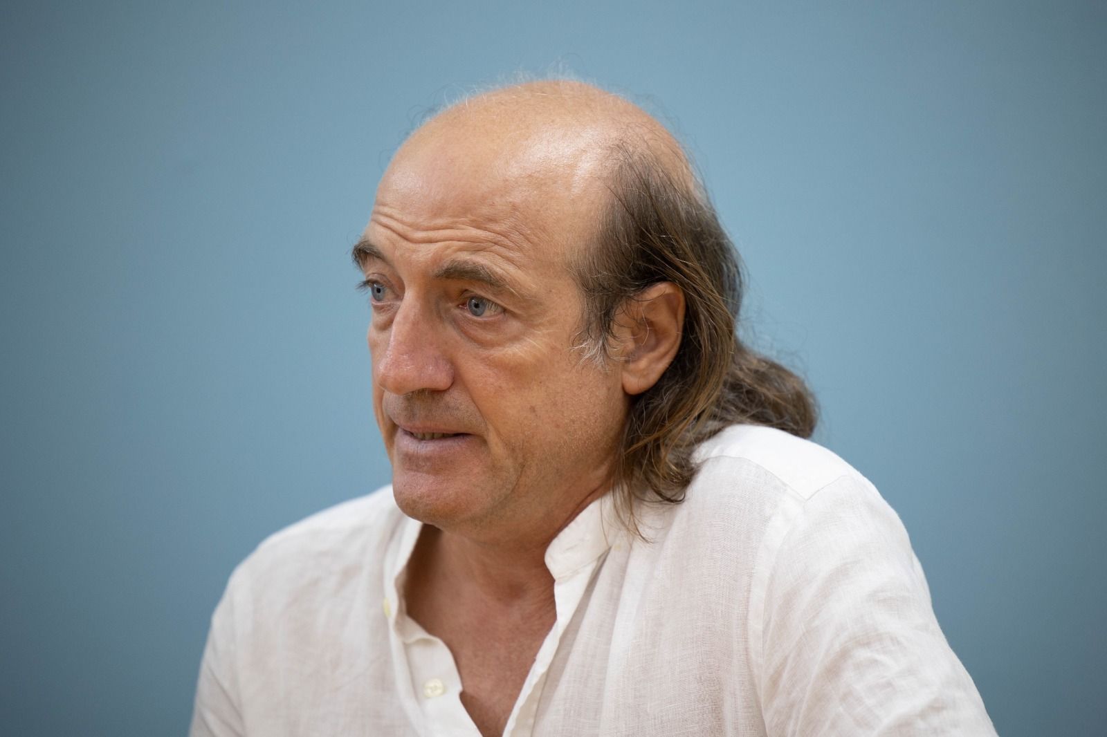 El presidente de la peña Enrique el Mellizo, Manuel Millán 'Lito'.