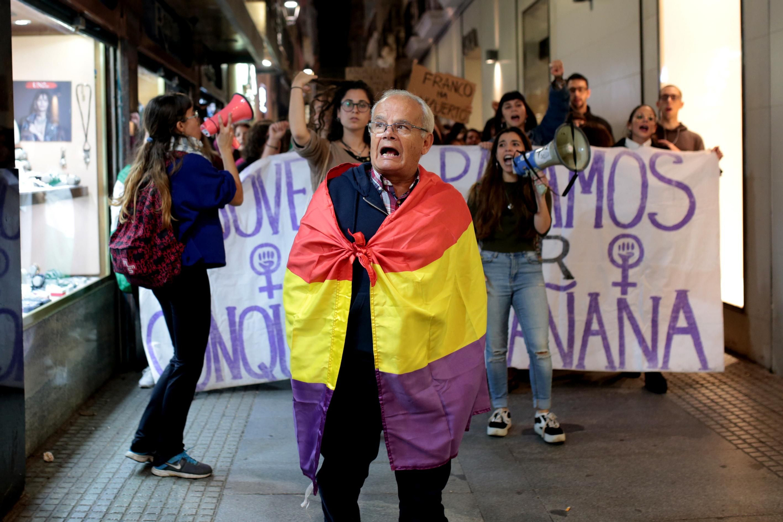 Manifestación contra Vox en Cádiz