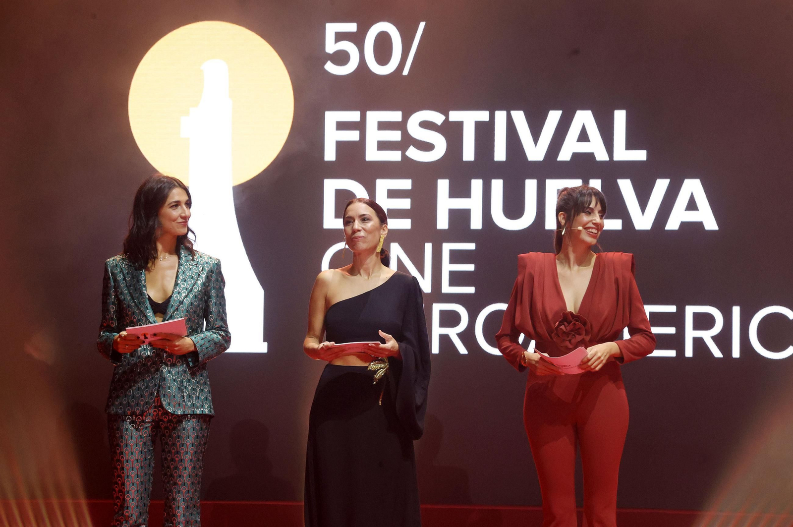 Imágenes de la gala inaugural de la 50 edición del Festival de Huelva Cine Iberoamericano