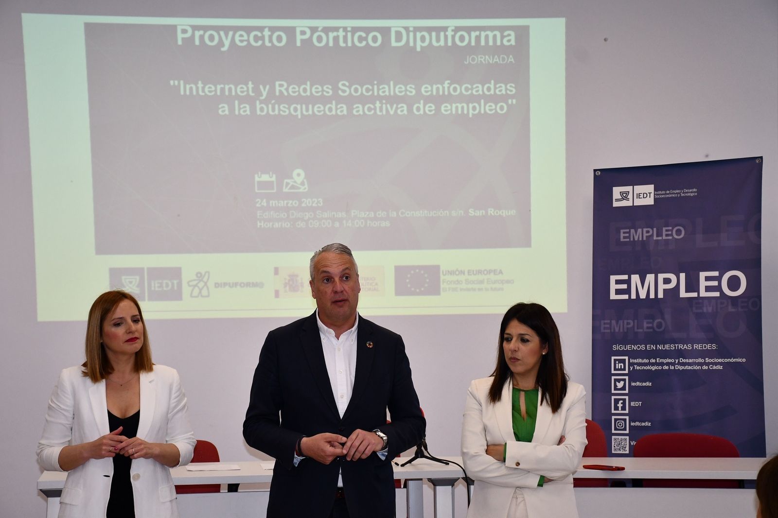 Ruiz Boix, Carrera y Jiménez en la jornada del Dipuforma en San Roque