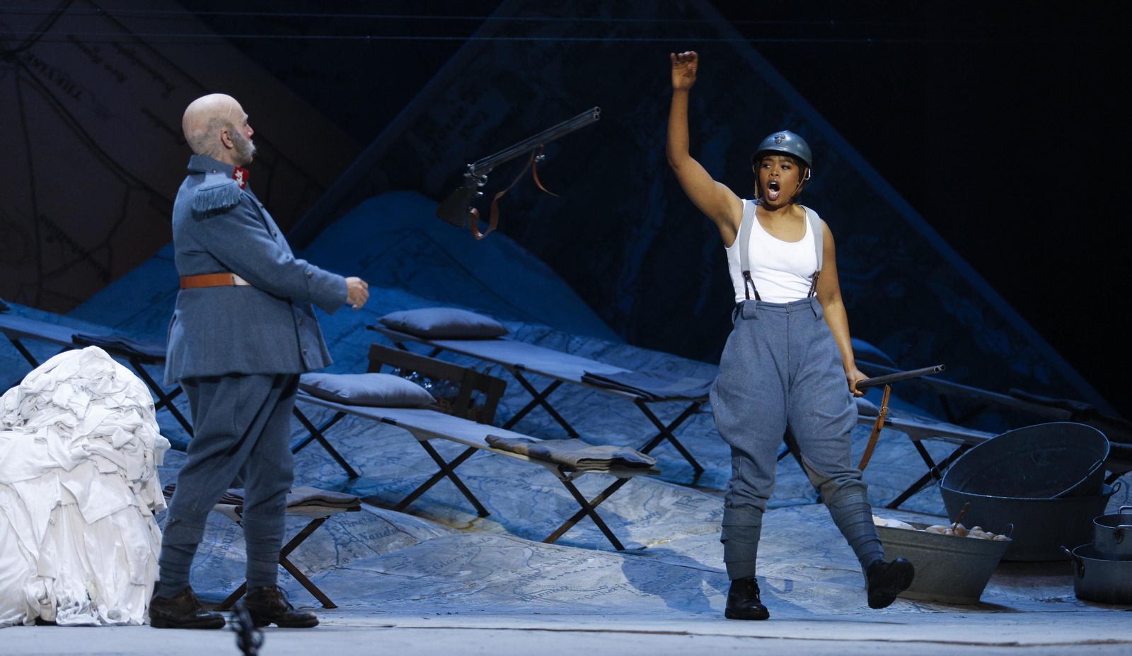 El ensayo general de la ópera 'La hija del regimiento'