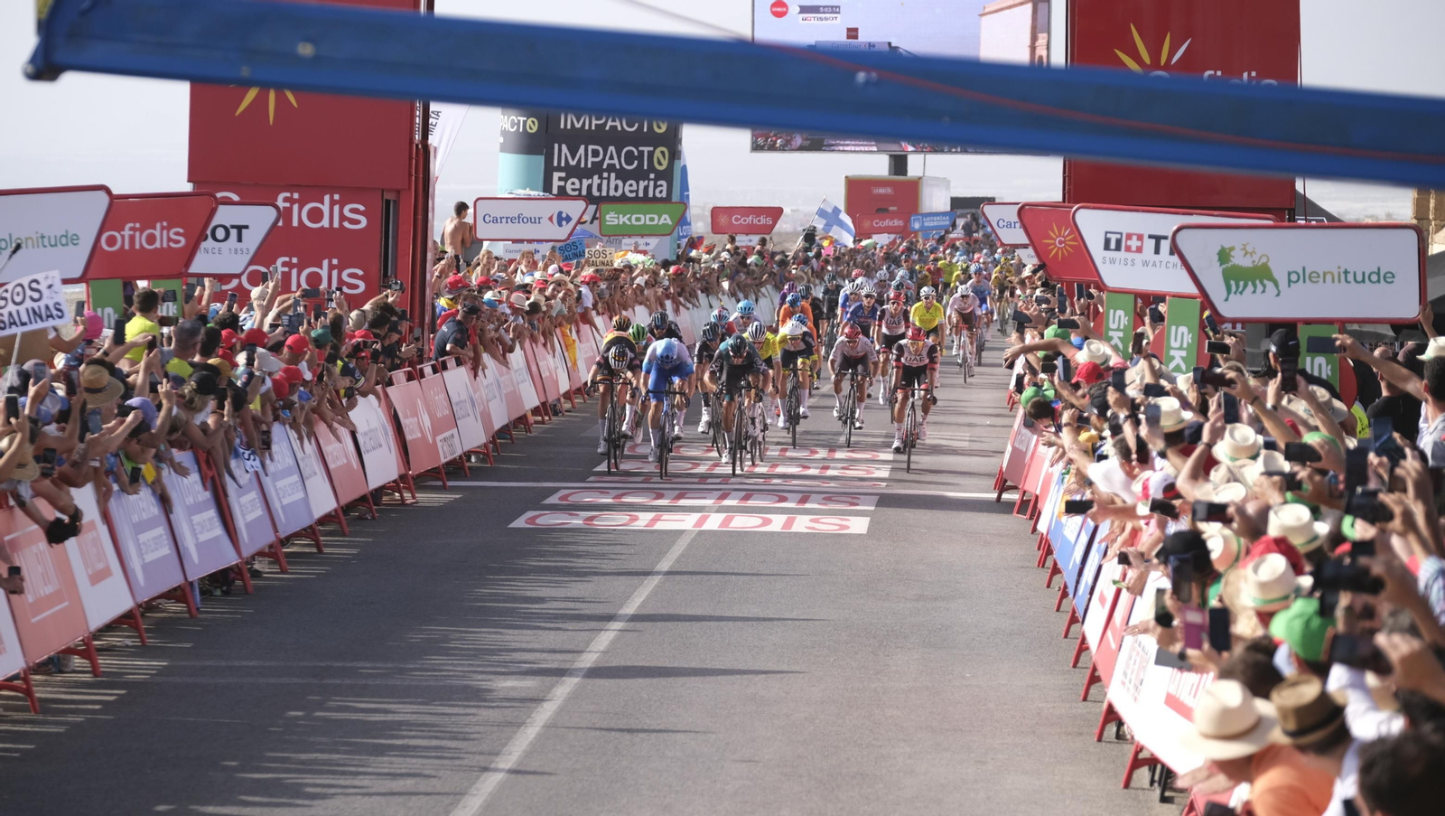 Imágenes de la etapa de la Vuelta a España con llegada en Cabo de Gata, Almería