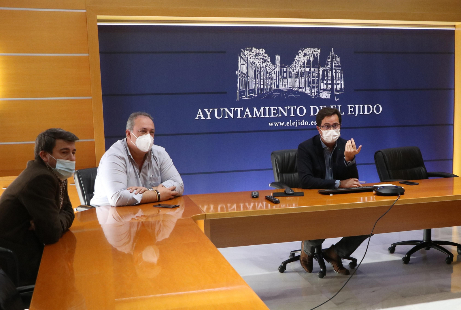 Alberto González, José Francisco Rivera y Francisco Góngora.