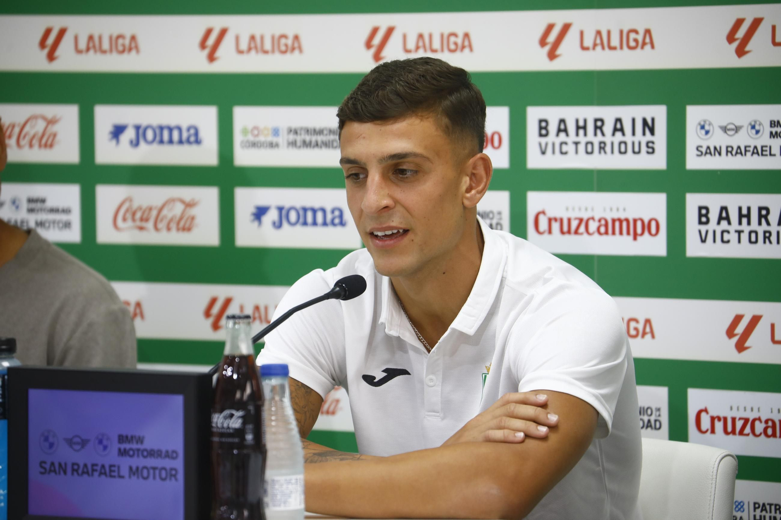 Las mejores fotos de la presentación de Adri Fuentes, Juan María Alcedo y Mariano Carmona como jugadores del Córdoba CF