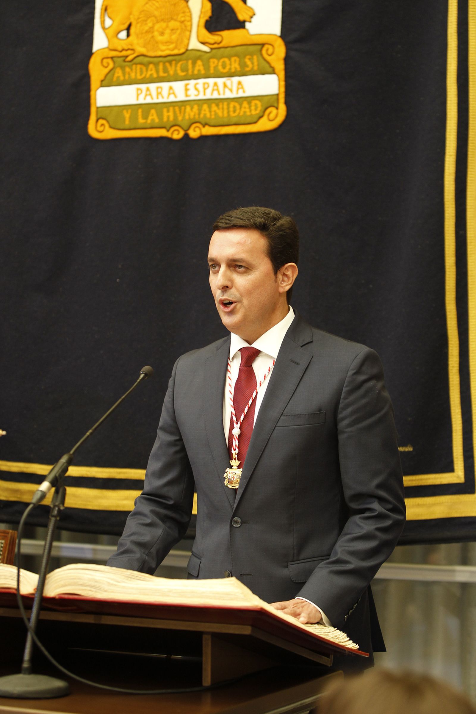 Pleno investidura Presidente Diputación de Almería. Javier Aureliano García