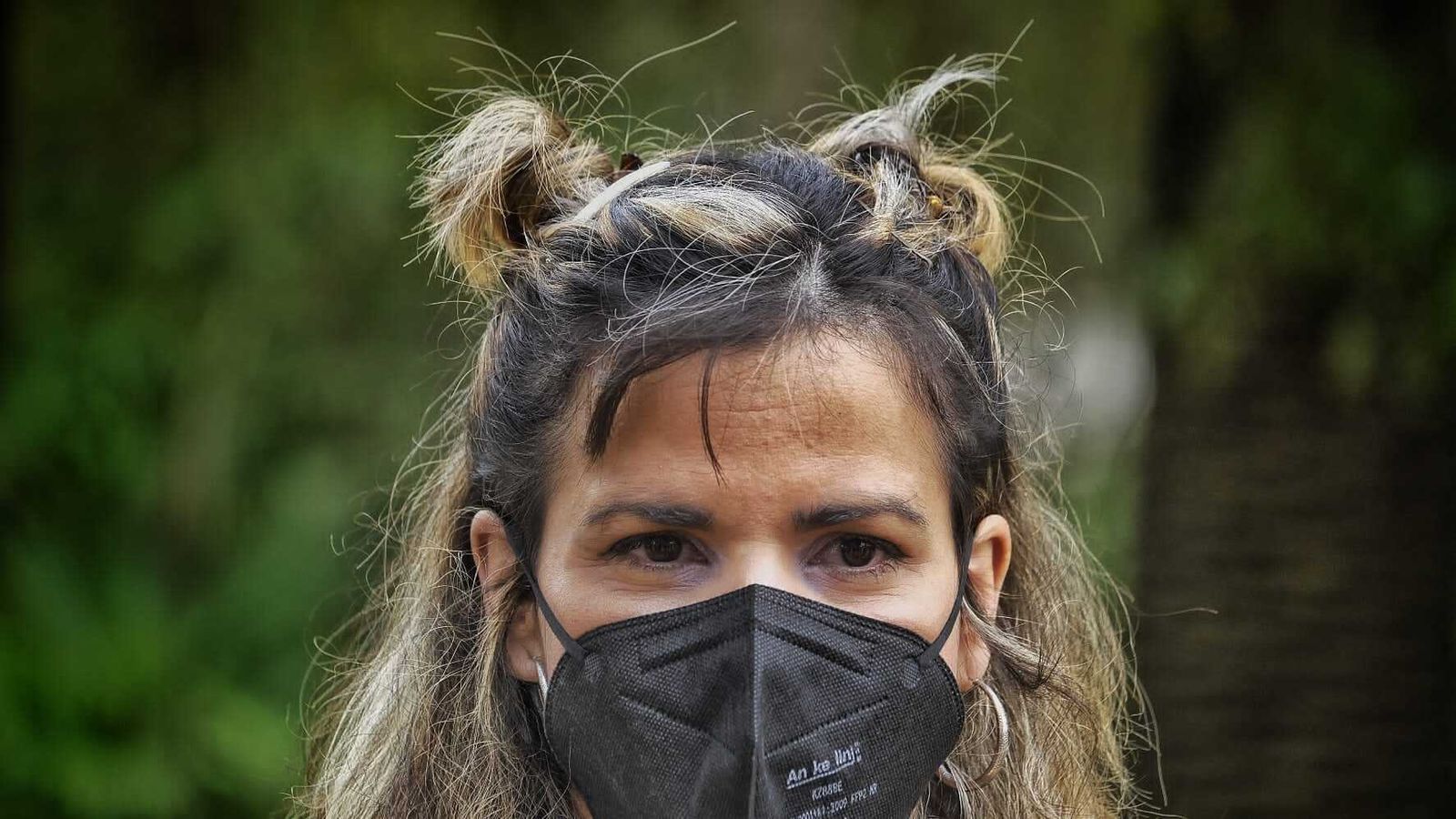 Teresa Rodríguez en el Parque Genovés de Cádiz.