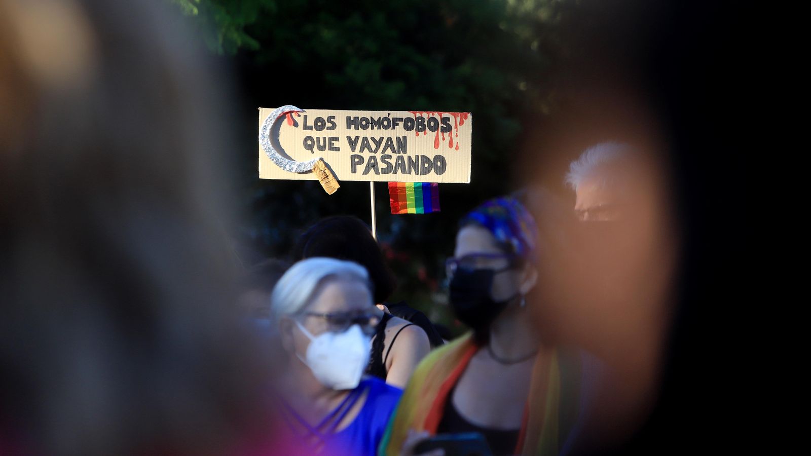 Concentración en Jerez contra la LGTBIQA+fobia