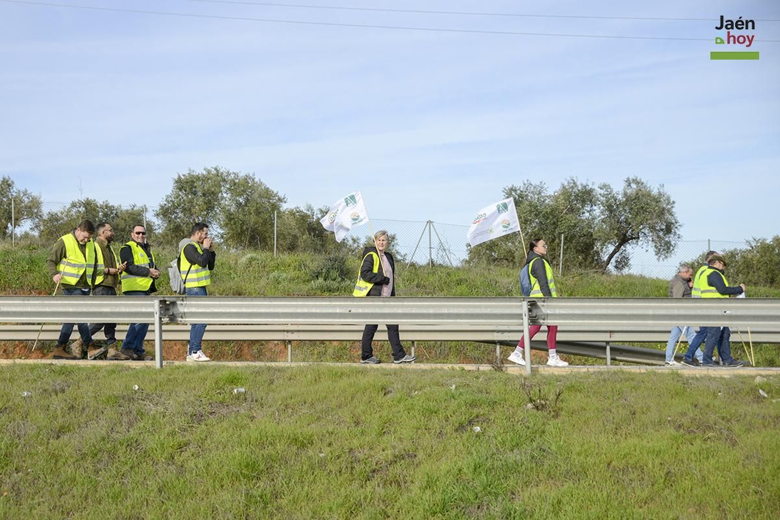 El campo protesta en Jaén por las medidas de la PAC.