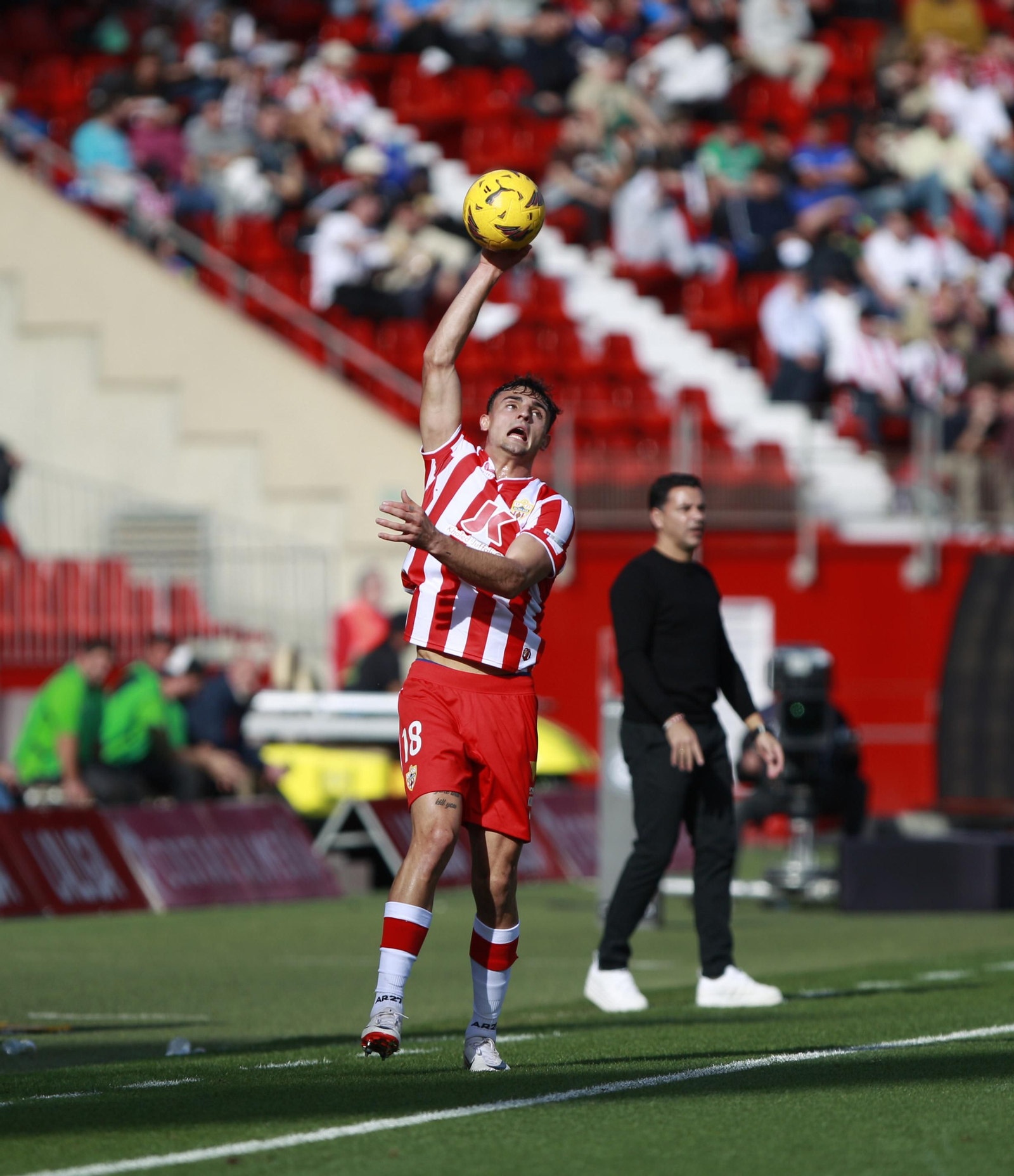 Las mejores imágenes del partido de fútbol U.D. Almería-Girona F.C.