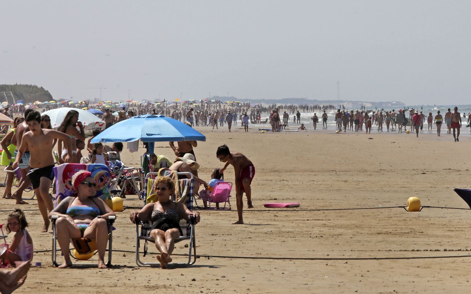 La playa de Chipiona.