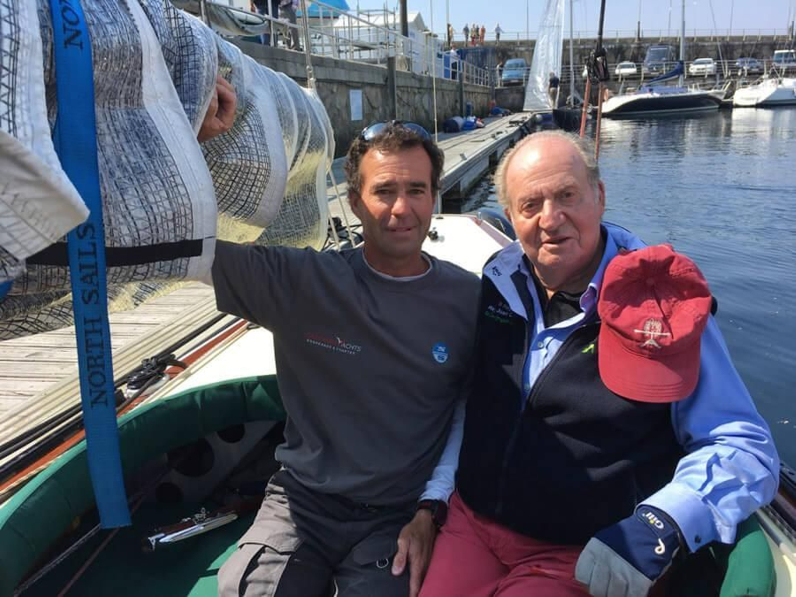 Con el rey Juan Carlos.