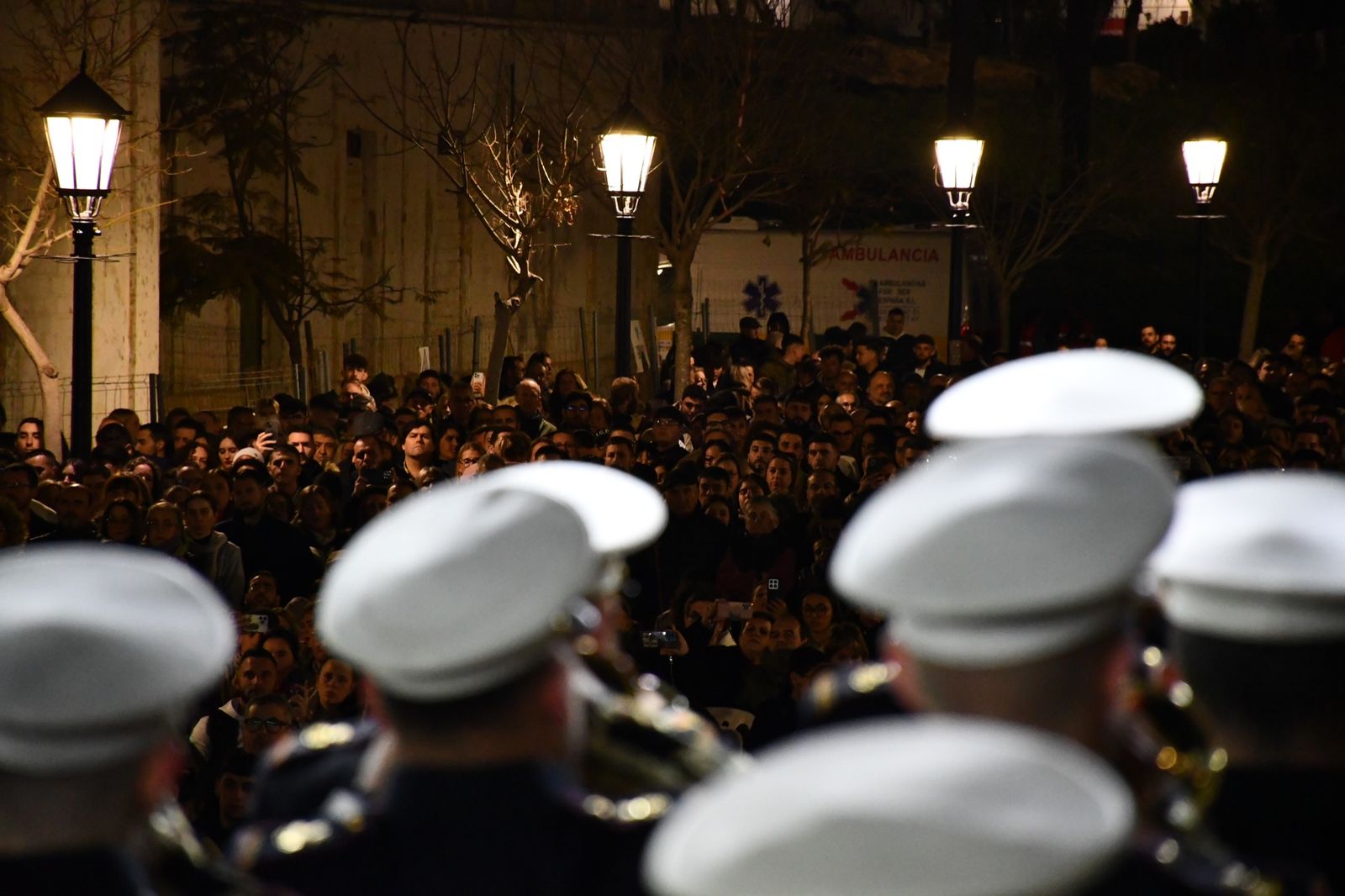 Un concierto de marchas procesionales llena Plaza de las Constituciones de San Roque