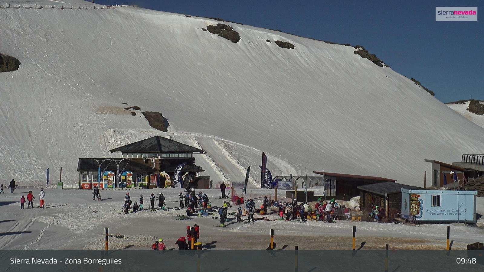 Borreguiles, en la mañana del domingo 14 de abril.