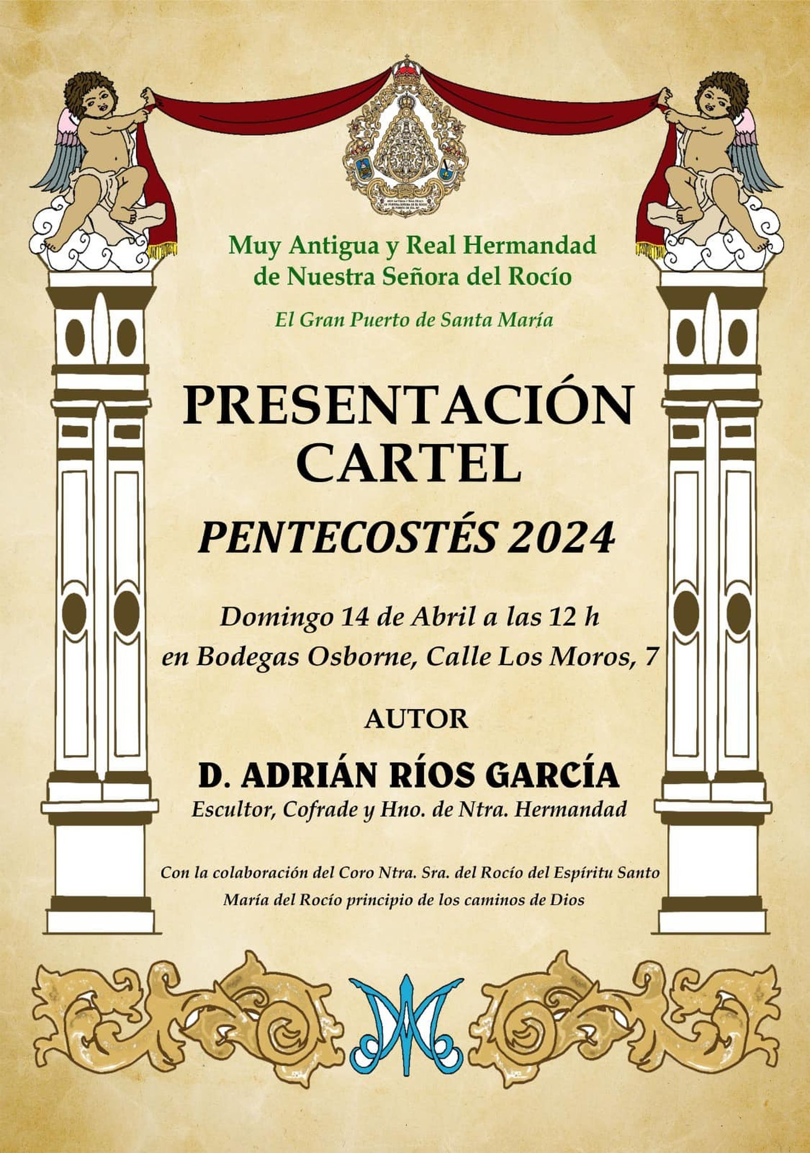 El cartel anunciador.