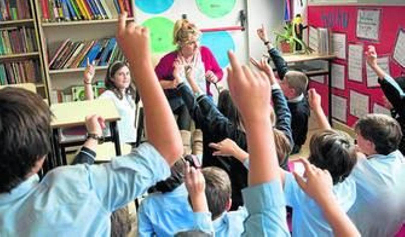 Alumnos en un colegio privado.