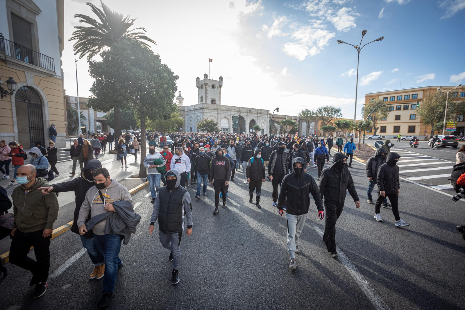 Las imágenes de la tercera jornada de la huelga del metal en Cádiz
