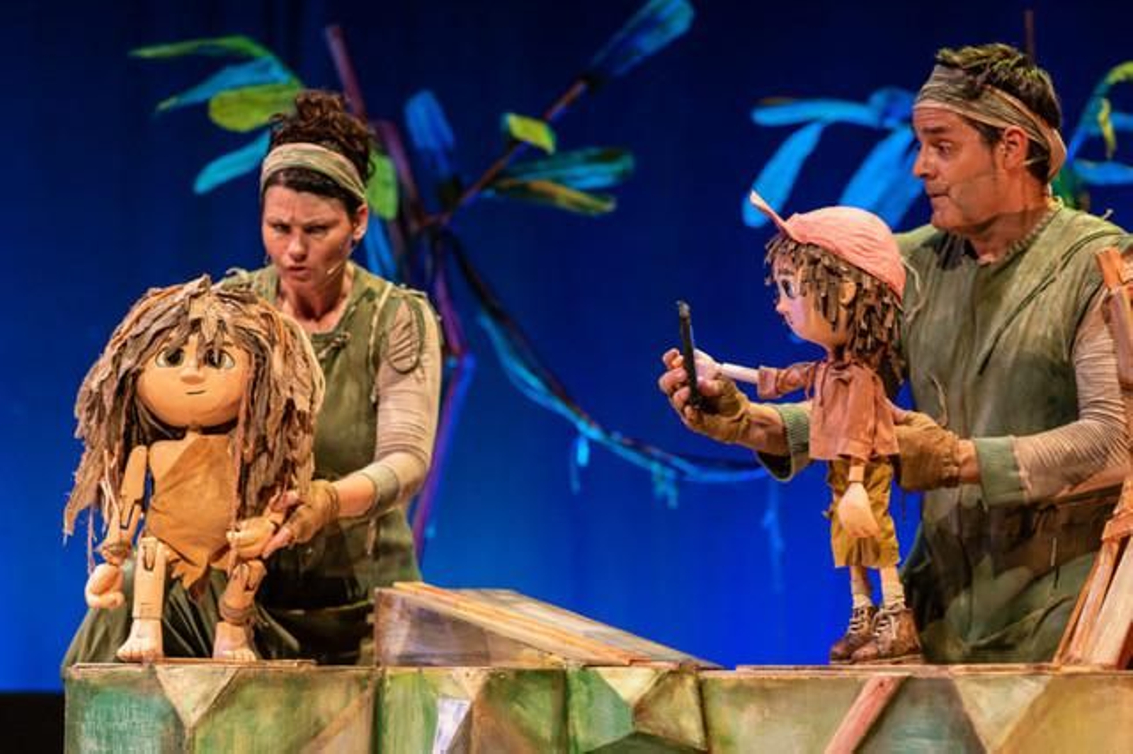 Un instante de la obra teatral de títeres 'Yo, Tarzán'.