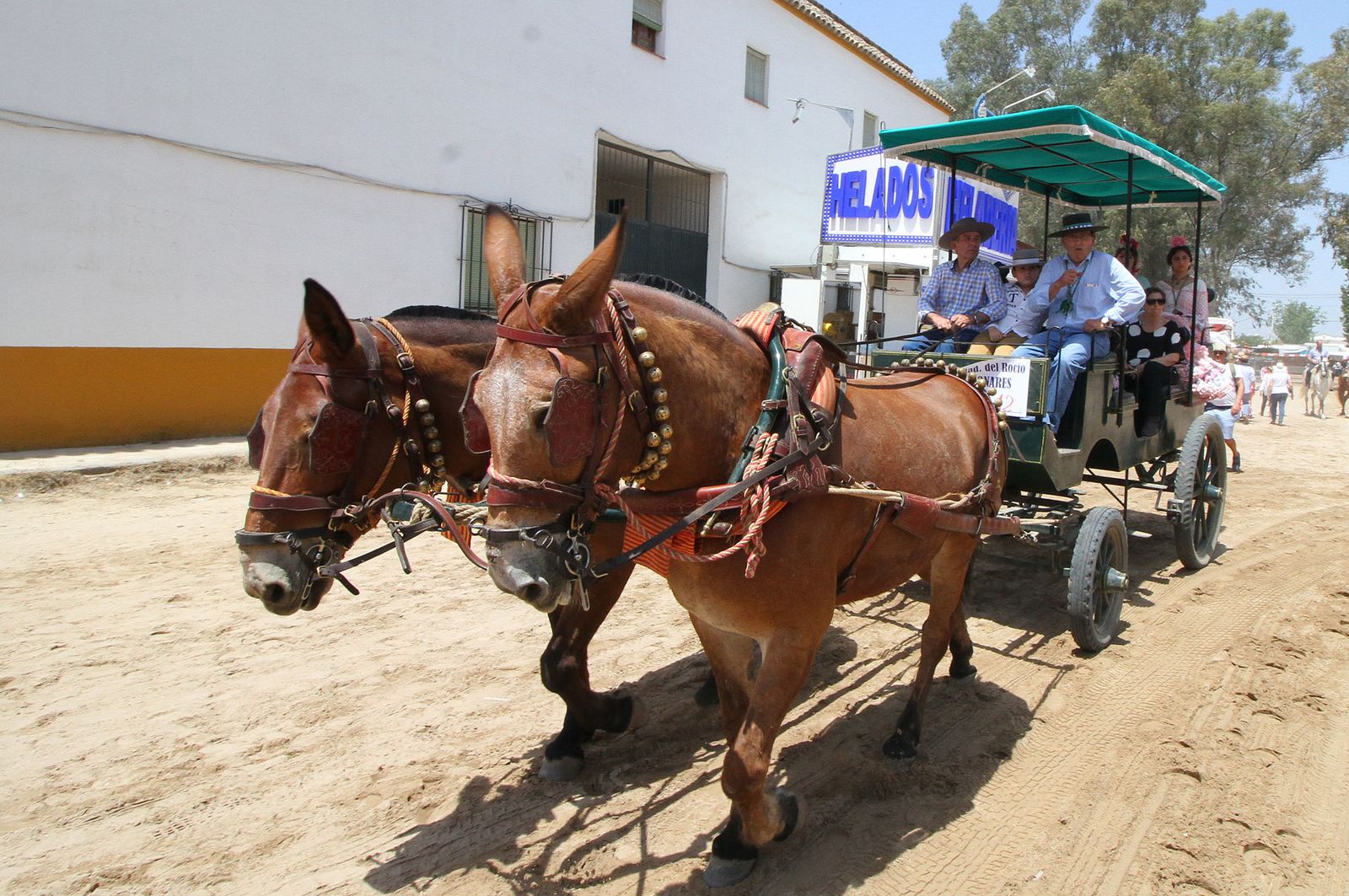 Ambiente en la aldea del Rocío.
