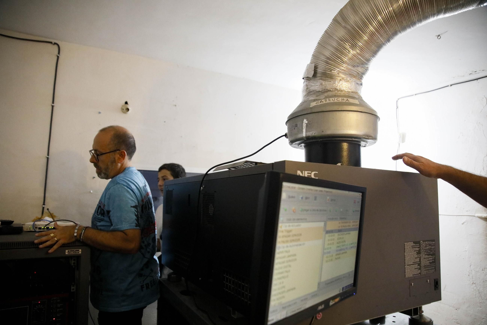 Imágenes de la última proyección en el cine de verano de Garrucha Imágenes de la última proyección en el cine de verano de Garrucha