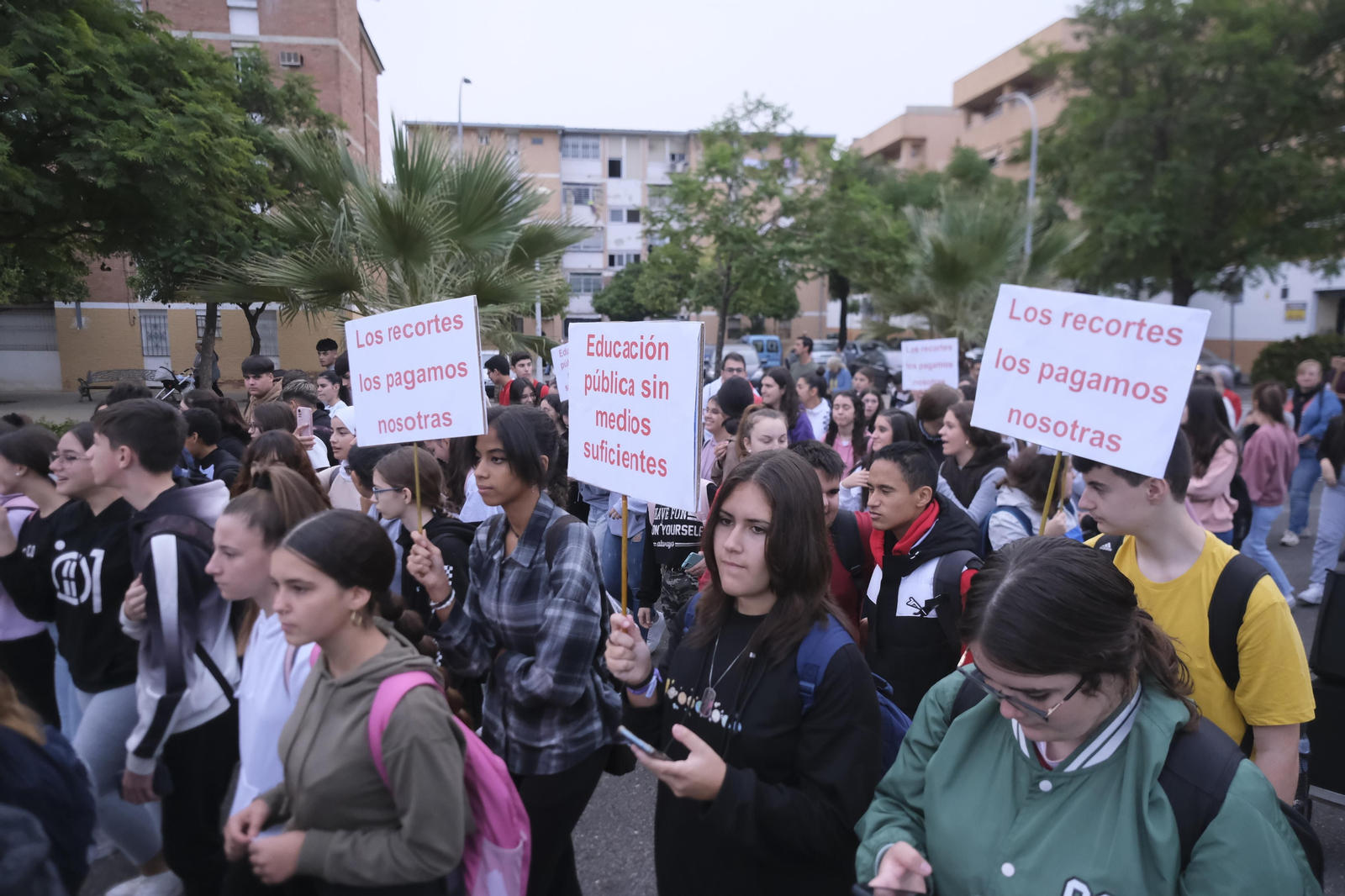 La nueva protesta del instituto Averroes de Córdoba, en imágenes