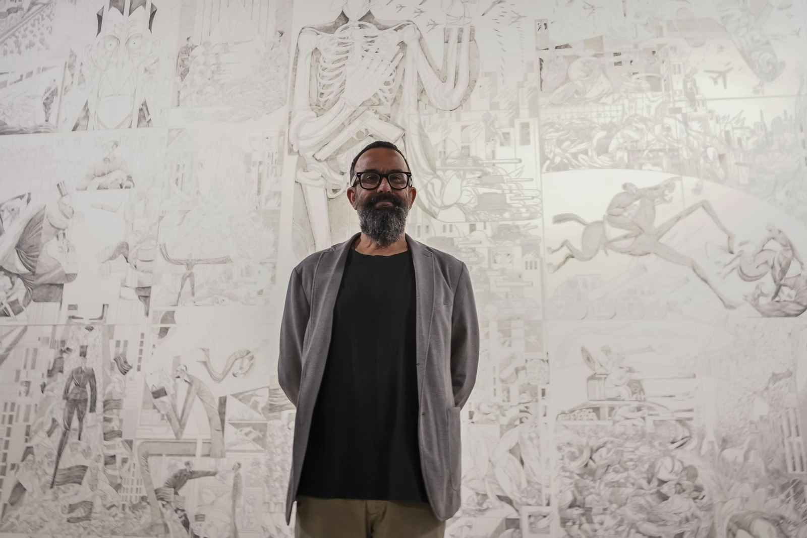 El ilustrador granadino Sergio García en una exposicion acogida en Granada en 2022 El ilustrador granadino Sergio García en una exposicion acogida en Granada en 2022