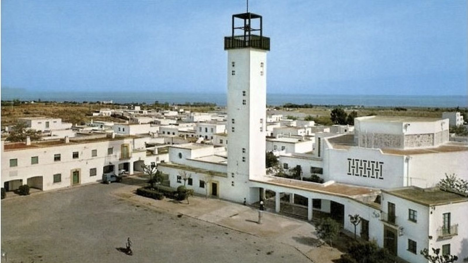 Plaza de El Parador en 1954.