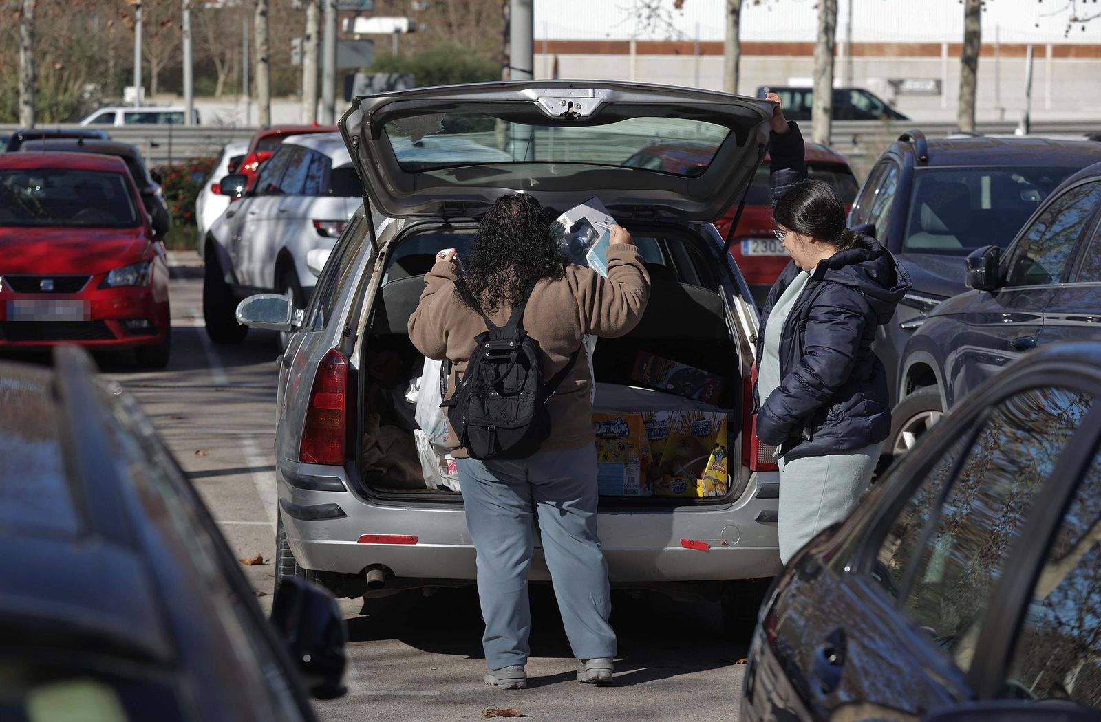 Fotos de compras navideñas en la comarca