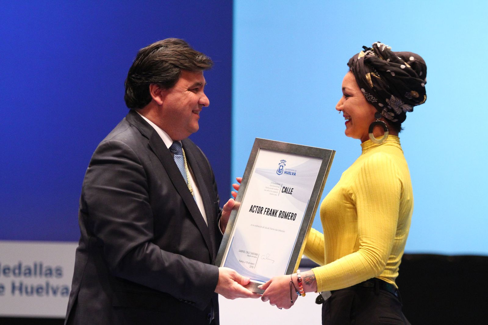 Imágenes de la entrega de las medallas de Huelva