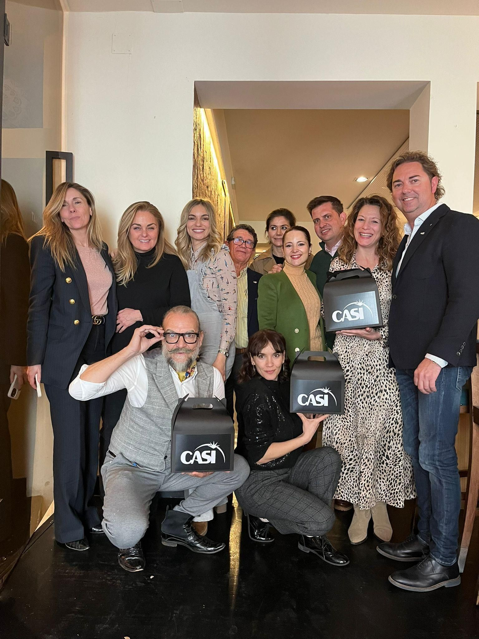 Cajas de CASI para los presentes en las jornadas.