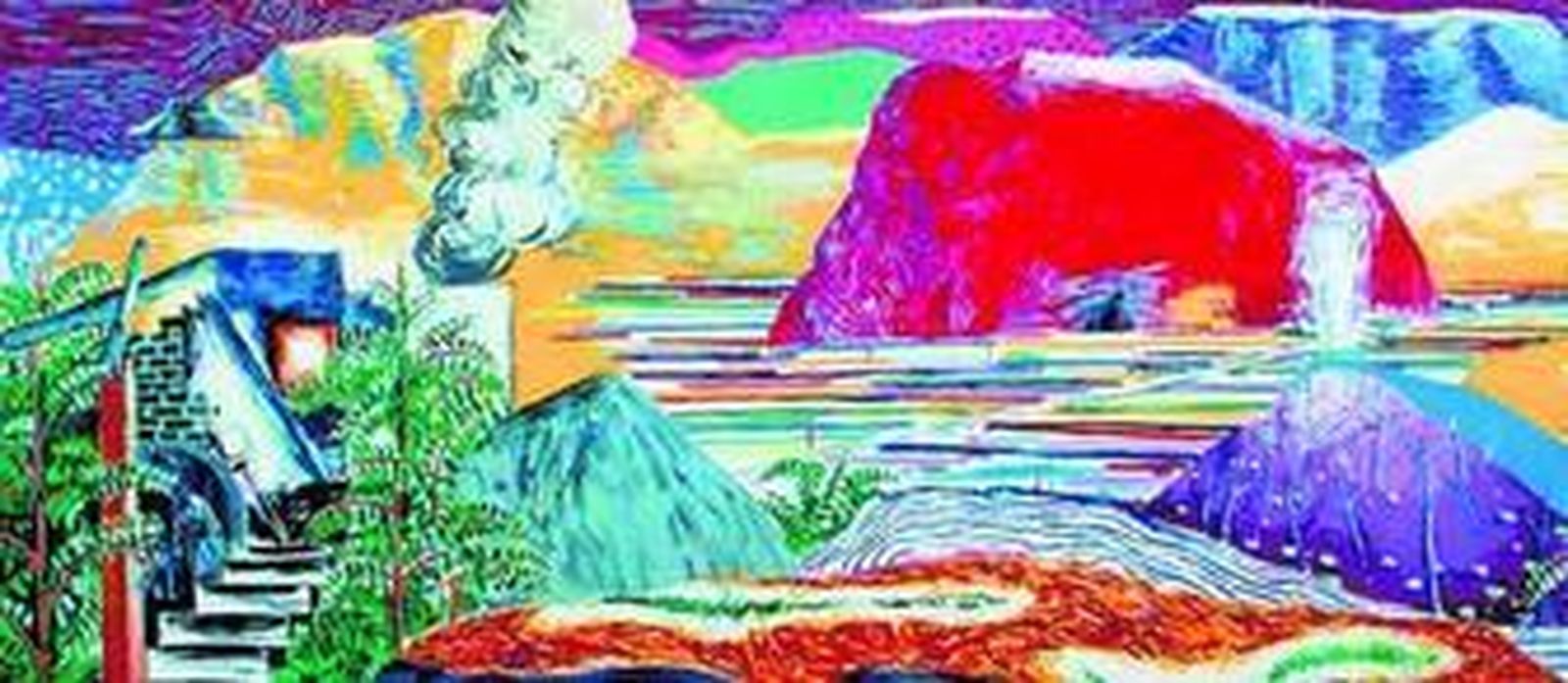 La obra 'Un iconoclasta anda suelto' está pintada en un lienzo que tiene 24 metros cuadrados.